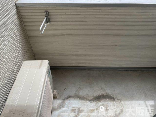 大阪市西淀川区千舟３丁目のアパートのバルコニー