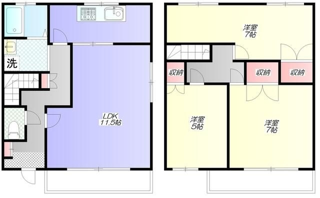南大泉６丁目８－５戸建の間取り