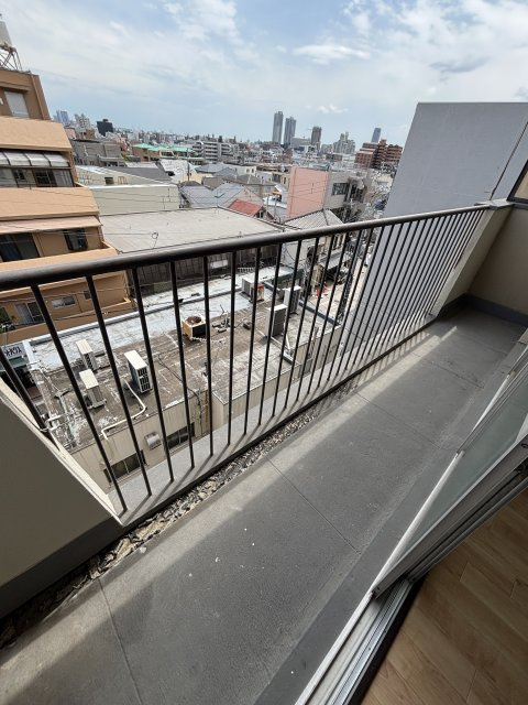江南荘のバルコニー