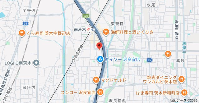 第二マンション南茨木の地図