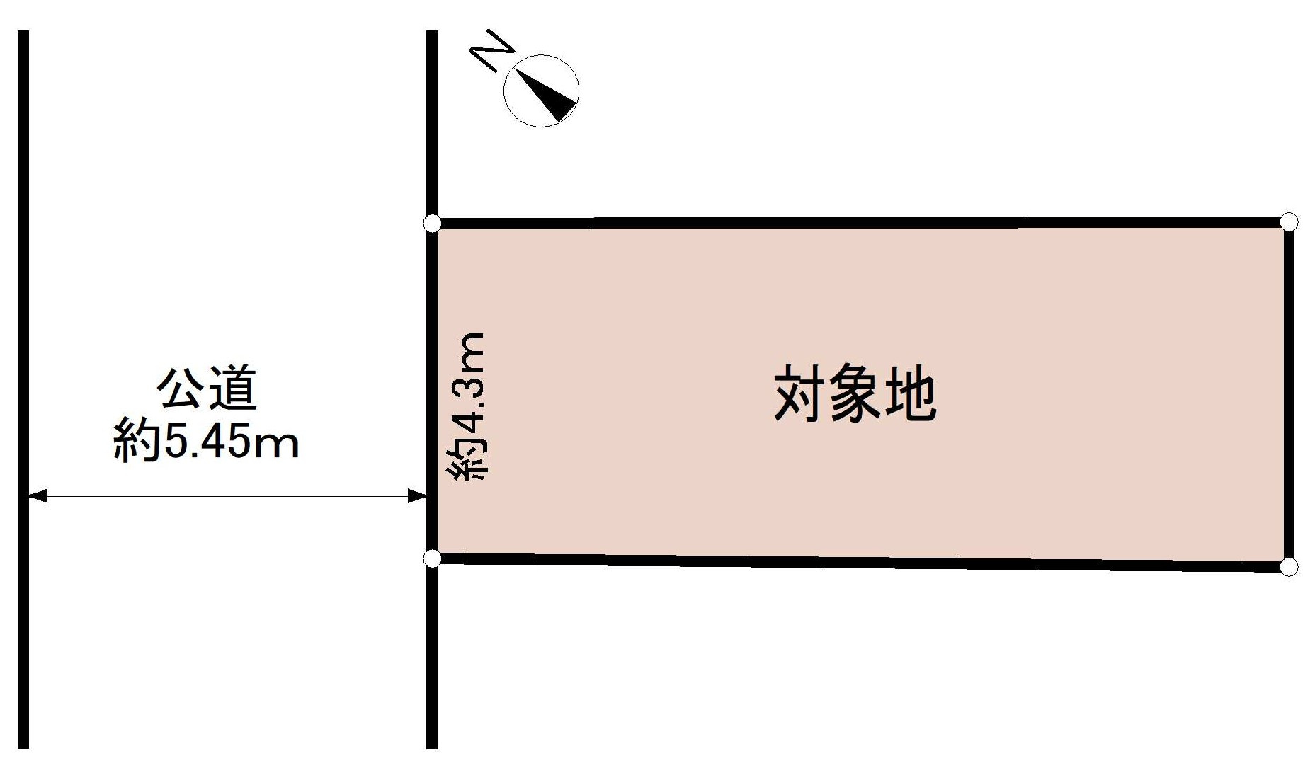 敷地面積49.58平米の整形地