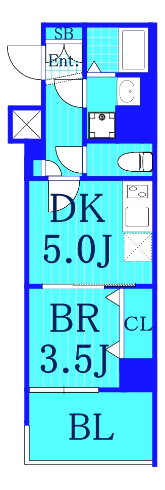 Ｓ－ＲＥＳＩＤＥＮＣＥ横濱吉野町ｂｕｒｇｅｏｎの間取り