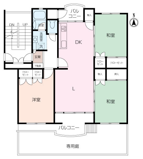 西武郊外マンション大津シーハイツD棟の画像