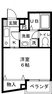 スタジオロワール中野の間取り|間取りです。