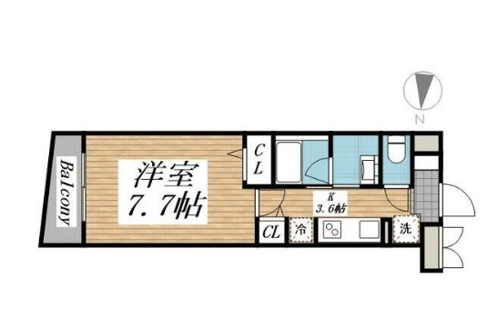クリオ　ラモード学芸大学Ⅱの間取り