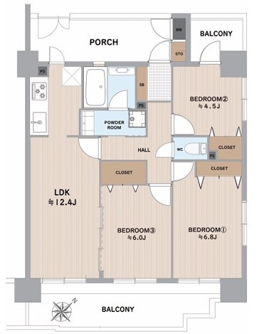 『八王子市マンション』キャッスルマンション多摩センター【仲介手数料無料】　八王子市東中野241‐1