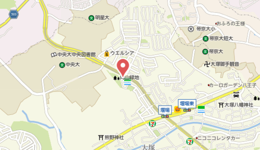 『八王子市マンション』キャッスルマンション多摩センター【仲介手数料無料】　八王子市東中野241‐1の地図|～仲介手数料無料☆八王子ひなた不動産～キャッスルマンション多摩センター