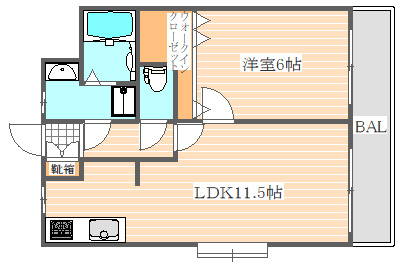 リベラいわきの間取り|使いやすい間取りです。