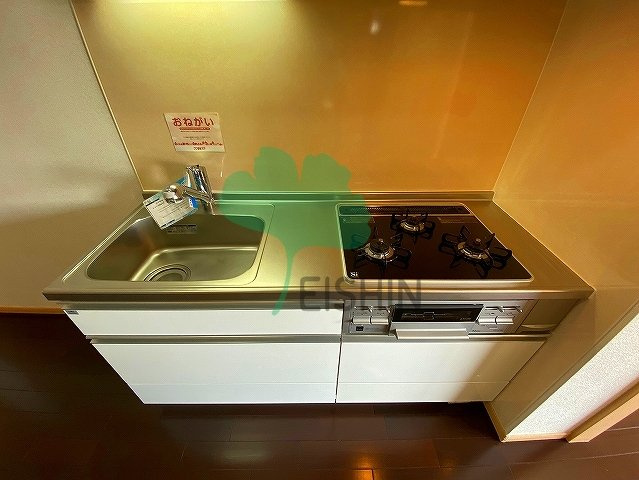 グランデスカイ空港南のキッチン|シンプルな清潔感のあるキッチンです！