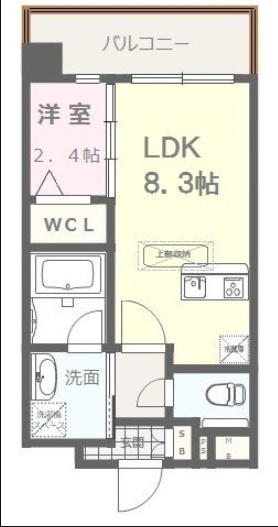 ヴィラージュ県庁前3番館の間取り|使いやすい間取りです。