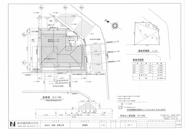 横浜市港南区芹が谷１丁目５−１９　２世帯住宅　上下階独立型の二世帯対応・多用途住宅|地積図