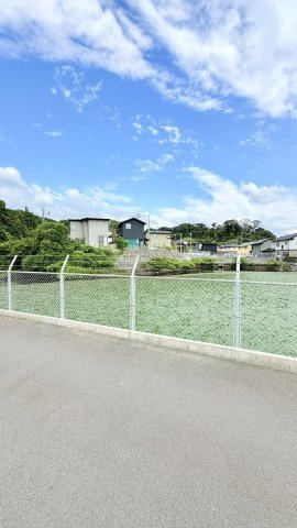 太宰府市坂本3丁目【2号地】　売り土地の前面道路含む現地写真|前面道路含む現地写真です