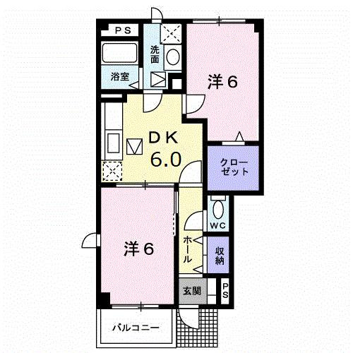 フローラルⅠの間取り