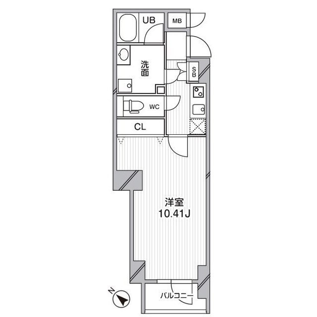 ルクレ西馬込の間取り