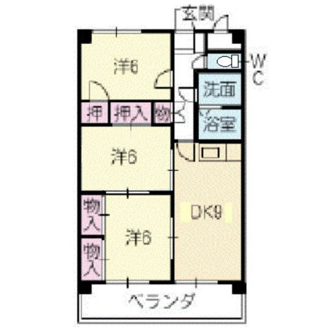 オアシス１２の間取り