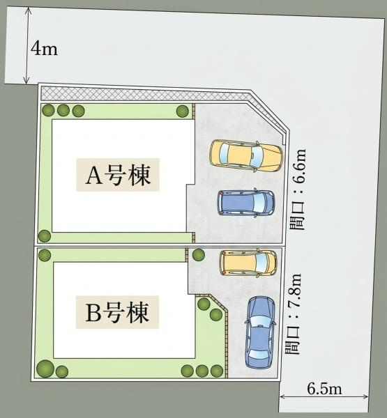 横浜市緑区鴨居６丁目の新築一戸建の区画図|閑静な住宅地にございます！
是非現地へお越しください！