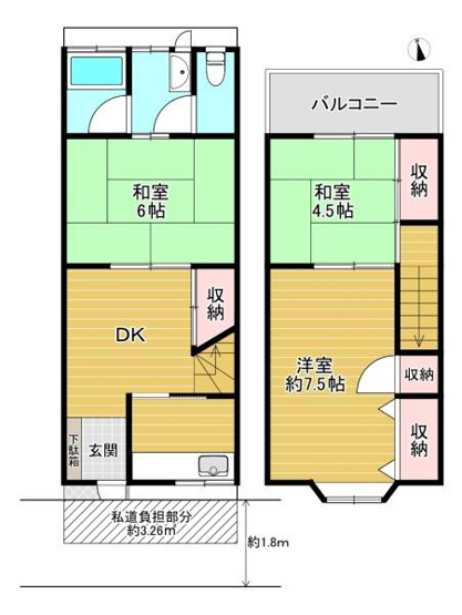 【間取り】 | 門真市泉町　中古戸建