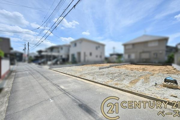 リナージュ新口町 ２号地　建築条件なし土地の前面道路含む現地写真|■現地撮影写真■