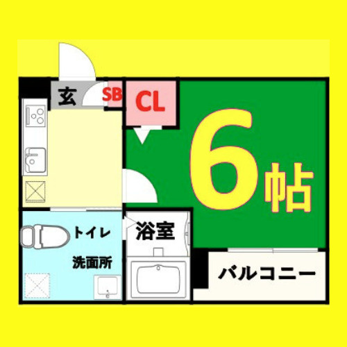 CRASTINE名楽町　名古屋市賃貸　仲介手数料無料の間取り