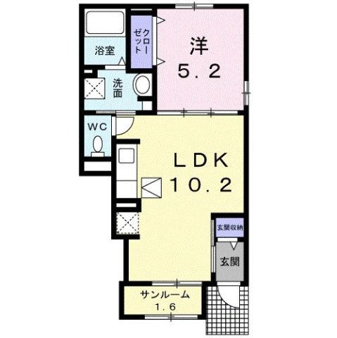 ルミエ　ソレイユの間取り