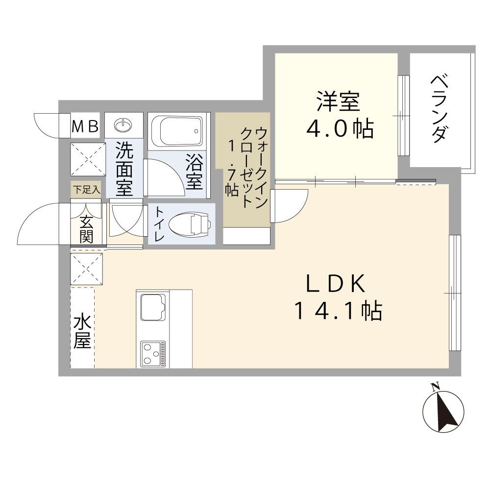 ソネット香住ヶ丘Ⅲの間取り