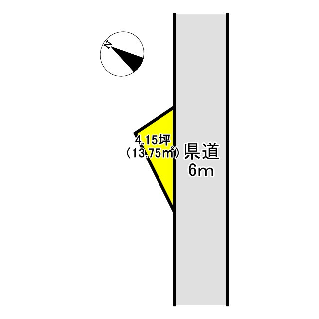 売地　ひたちなか市平磯町1461-13の区画図