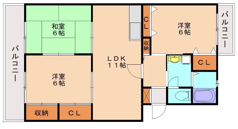 パークハイツ88の間取り