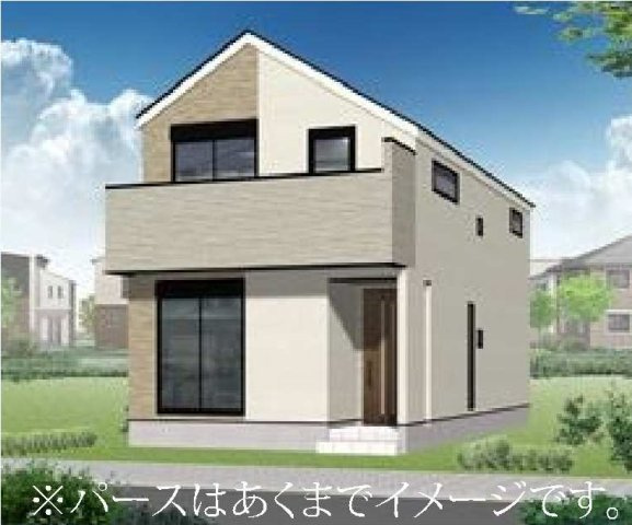 【横浜市港南区上大岡東2丁目30-5全3棟新築戸建て】★仲介手数料無料★（上大岡小学校・笹下中学校）の外観パース