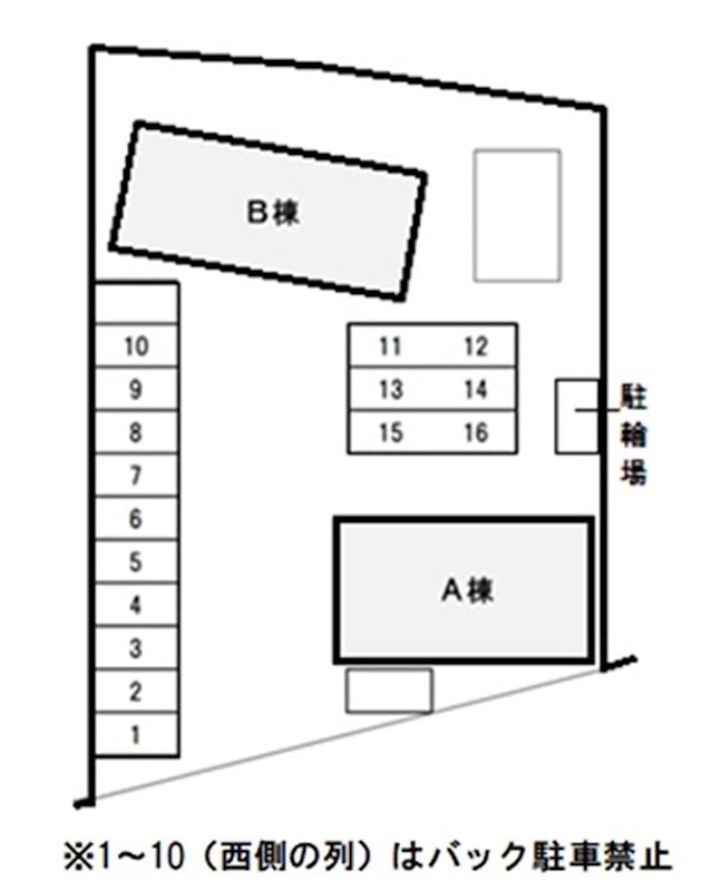 アイリス　Aの駐車場