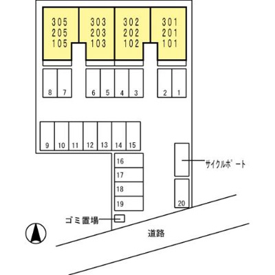 【区画図】 | コート・ラベンダー北長瀬