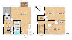 【間取り】 | 熊毛郡平生町大字宇佐木戸建