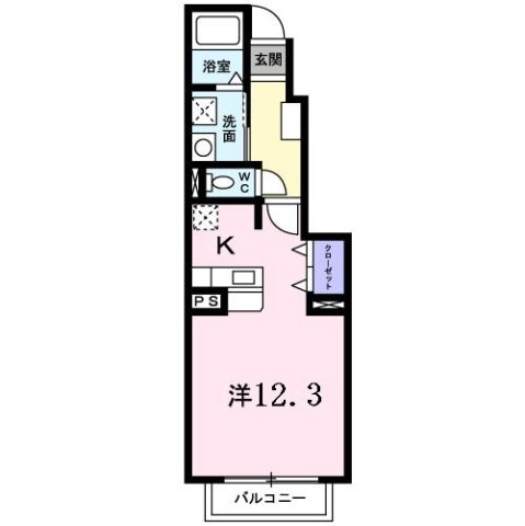 【間取り】 | ユニゾン・Ｋ　Ⅱ