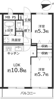 【間取り】 | 日神パレステージ志茂