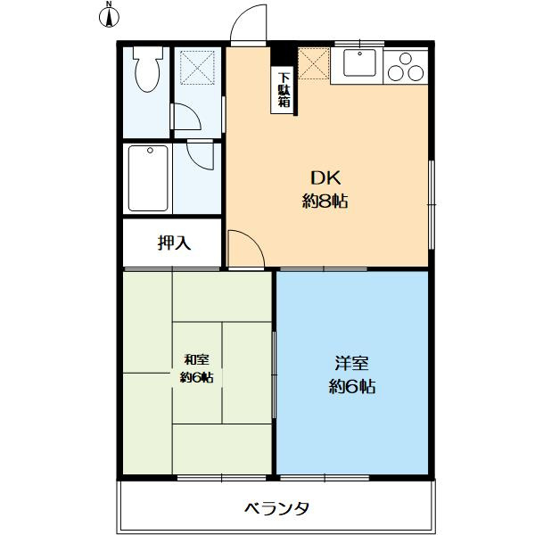 ハピネス桂の間取り