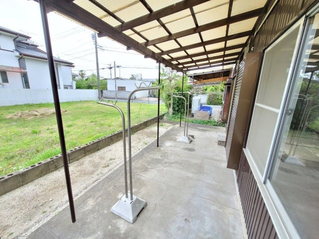 井上住宅のバルコニー