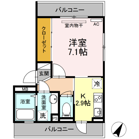 D-room本荘の間取り