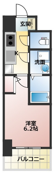 ORSUS大阪福島（旧リヴェント福島）の間取り