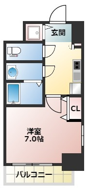 エスリード大阪城の間取り