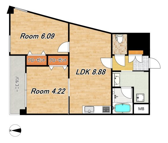 DAIWA RESIDENCE KYOTO（ダイワレジデンス京都）の間取り