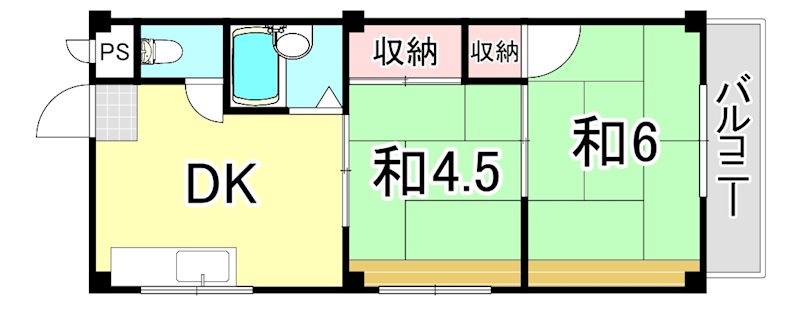 シャルム南台Ⅱの間取り