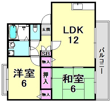 アネシス愛宕山Ⅱ棟の間取り