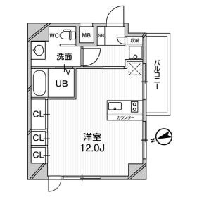 メゾン夕陽ヶ丘の間取り