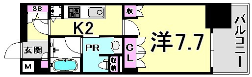 リーガル神戸海岸通りの間取り