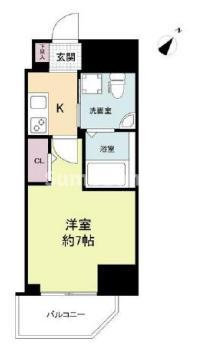 セレニテ神戸元町クレアの間取り