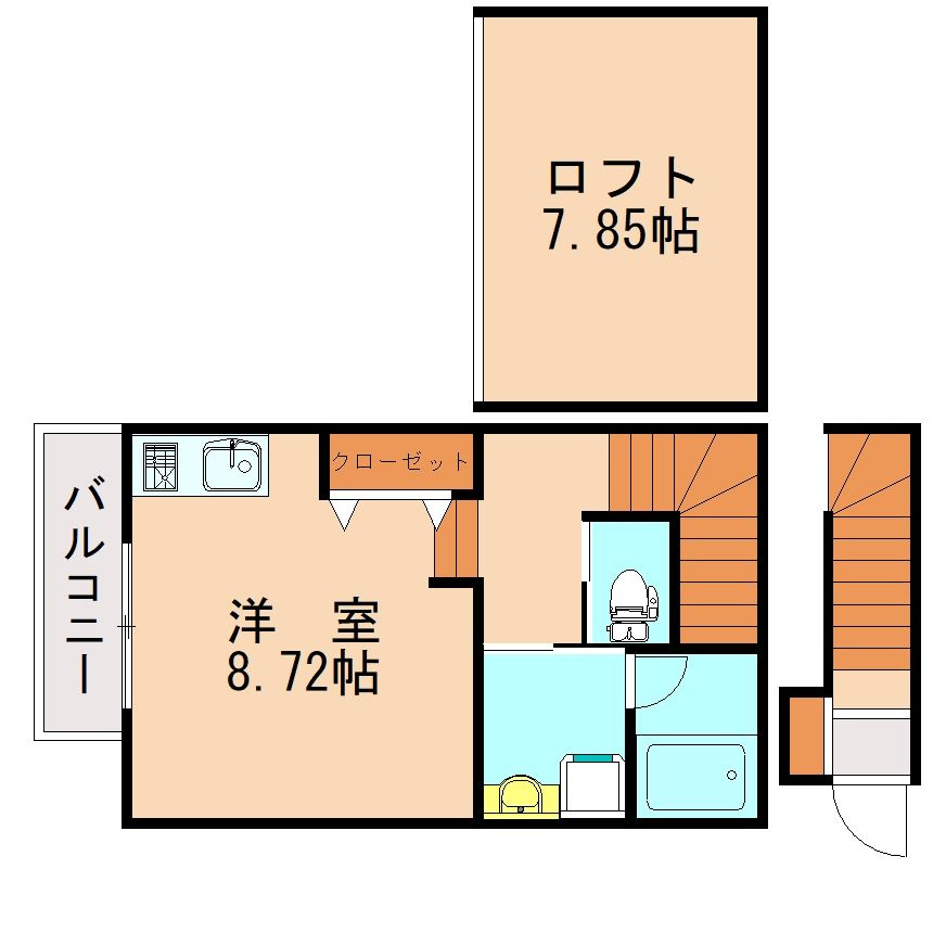 AVENIR　HAKOZAKIの間取り