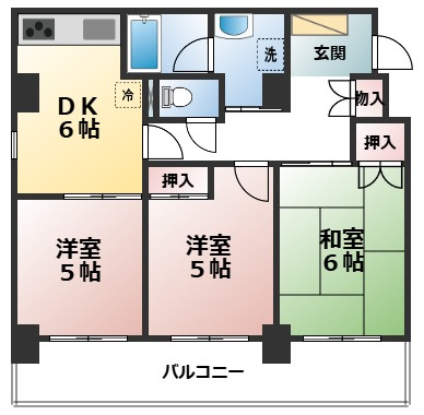 ライオンズマンション御池通の間取り