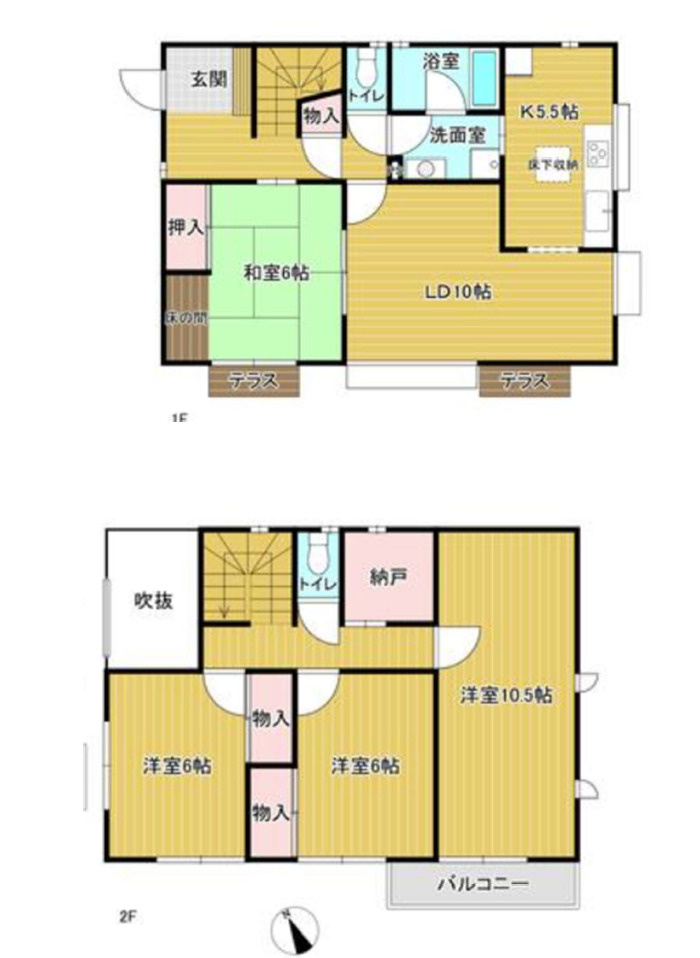 泉台１丁目　中古戸建の間取り
