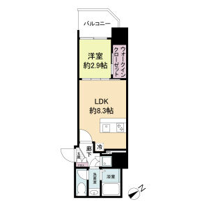 セレニテ難波ミラク参番館の間取り