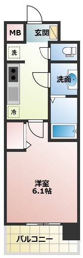 プレサンス東小橋エレディータの間取り