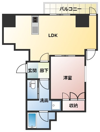 プレディアコート本町の間取り